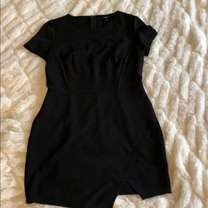 Black short sleeve dress